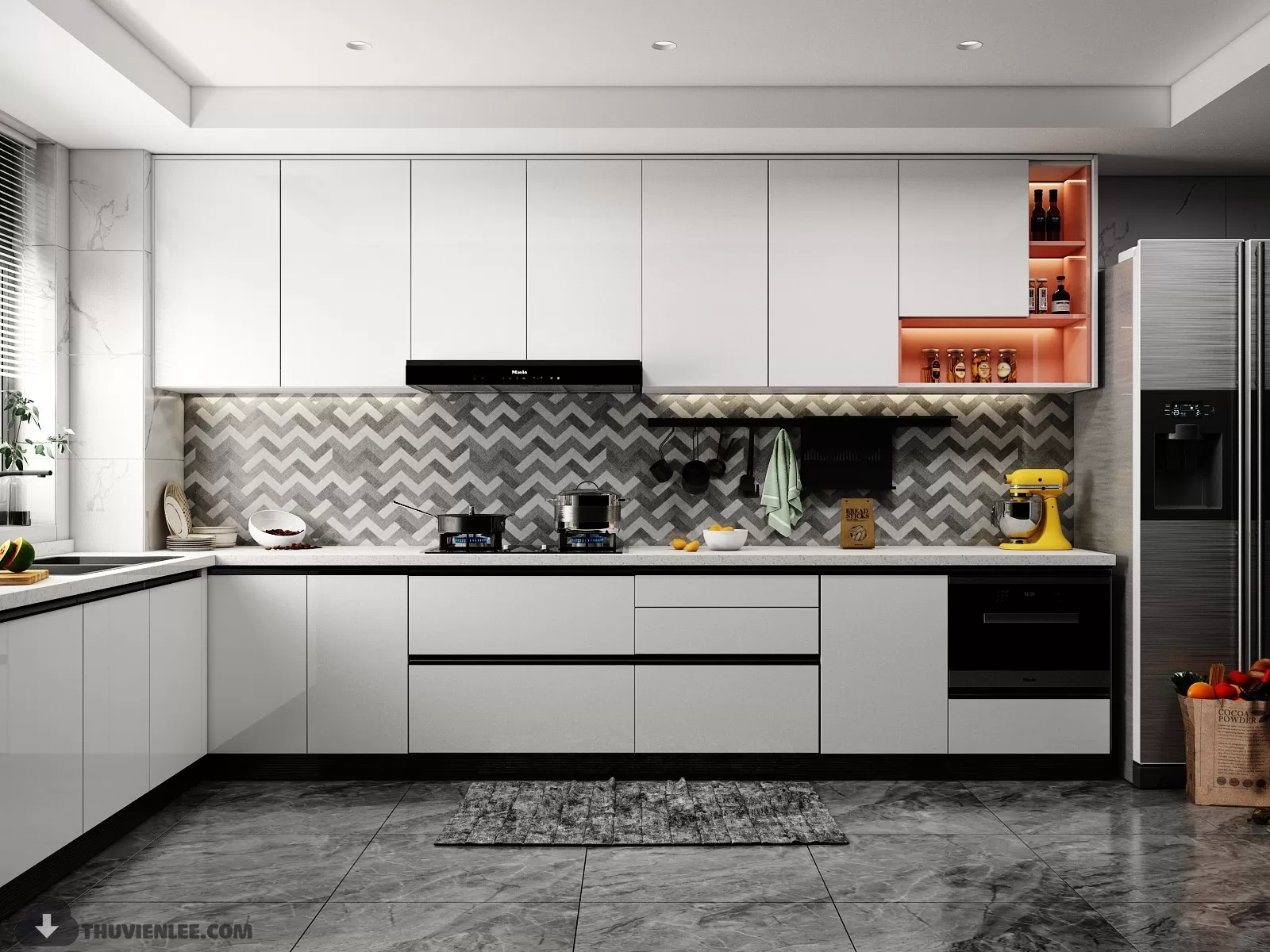 PRO 3D SCENE – KITCHEN 3D BLOCK – 005