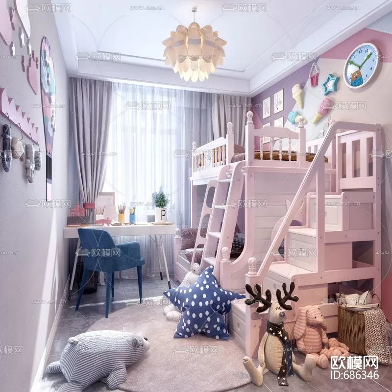 CHILDROOM – 3D SCENES – VRAY – 098