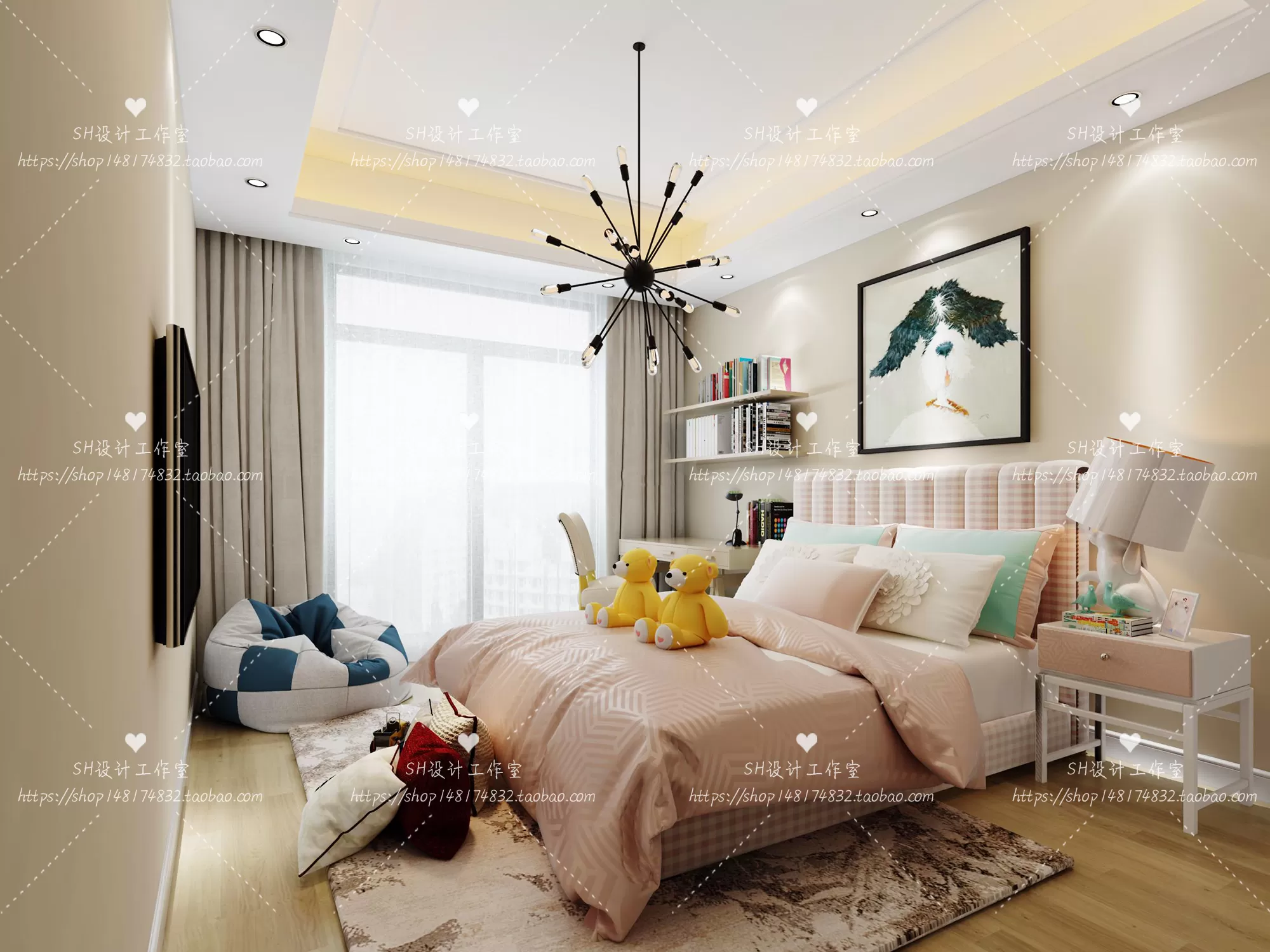 INTERIOR 3D BLOCK – 3D SCENES – 022