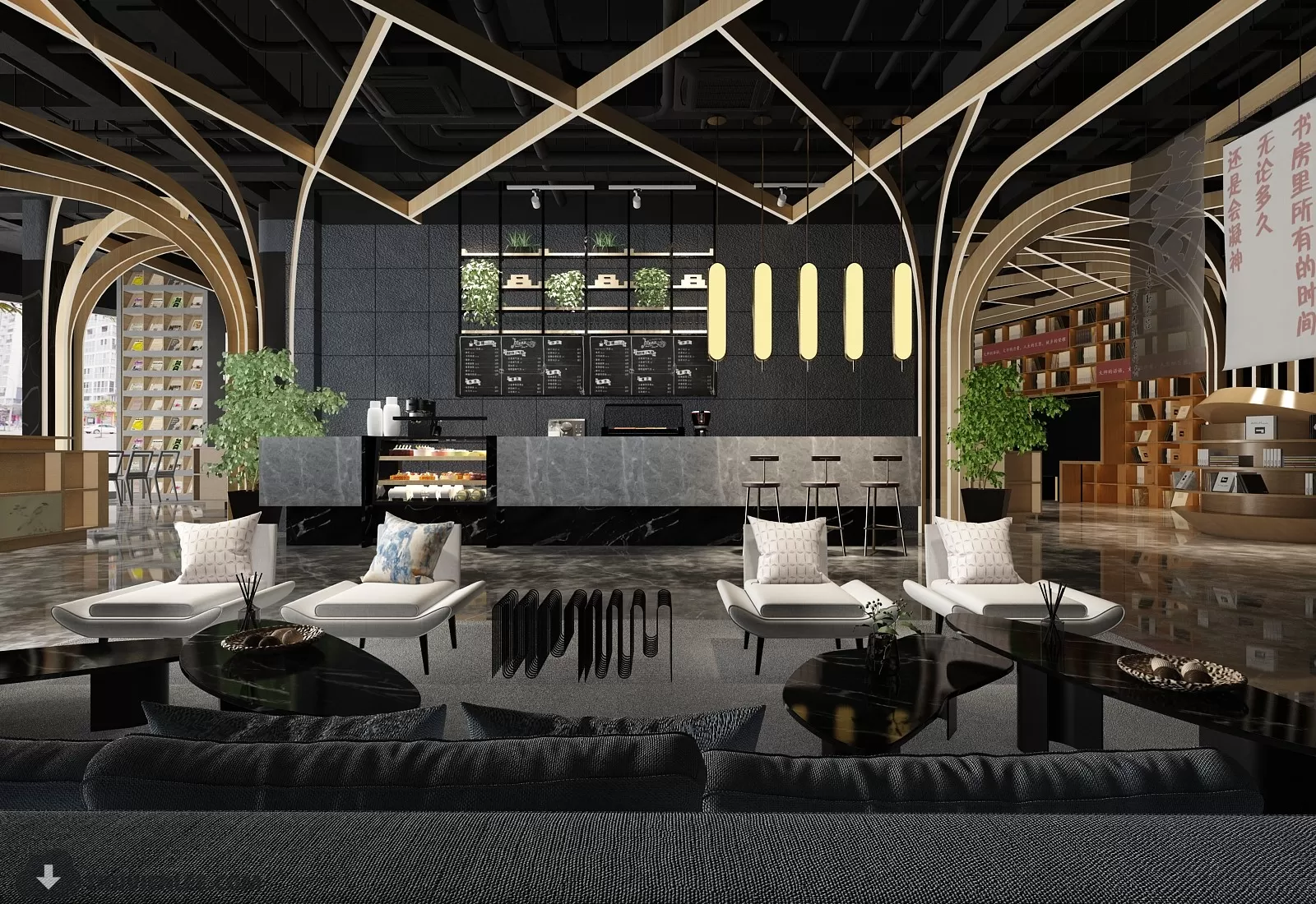 PRO 3D SCENE – COFFEE SHOP 3D BLOCK – 008