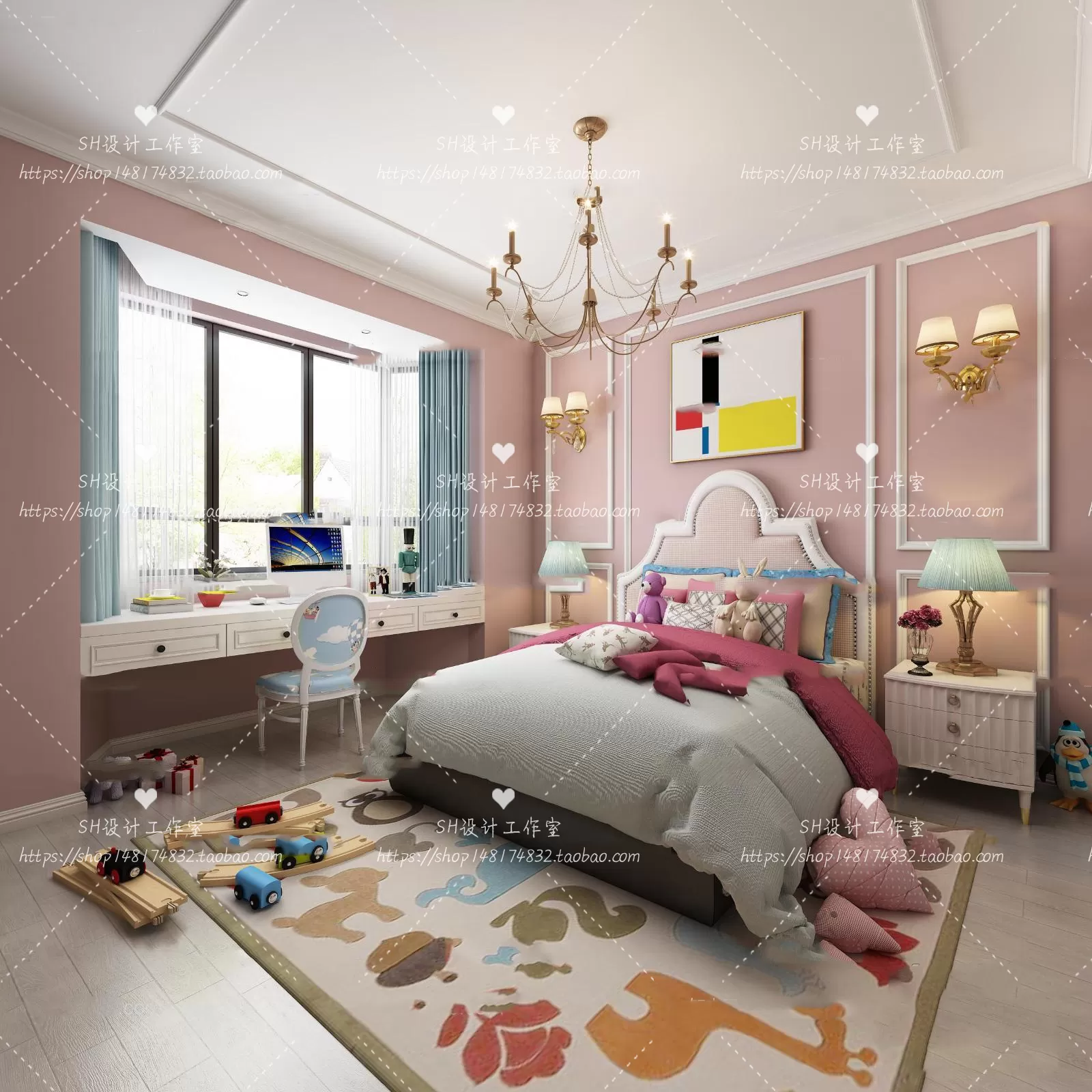 INTERIOR 3D BLOCK – 3D SCENES – 036