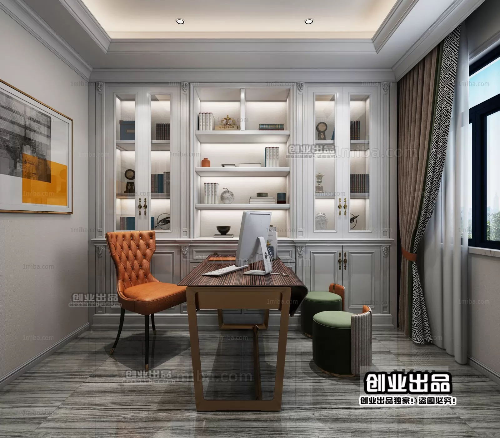 Office – European Design – 3D66 – 3D Scenes – 006