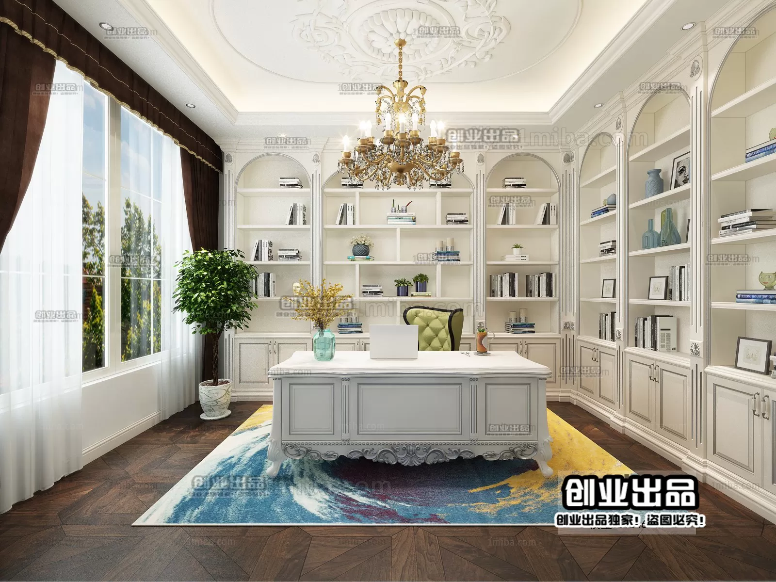 Office – European Design – 3D66 – 3D Scenes – 007