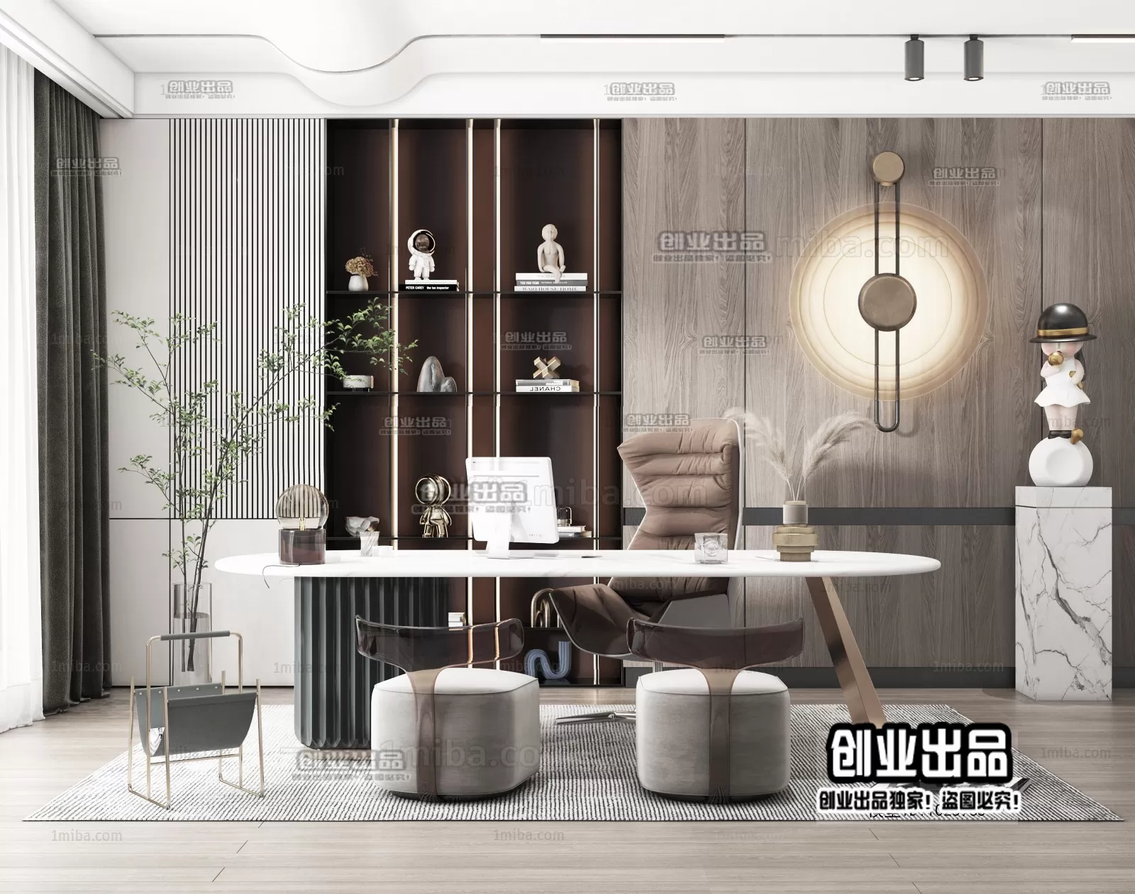 Office – Modern Design – 3D66 – 3D Scenes – 023