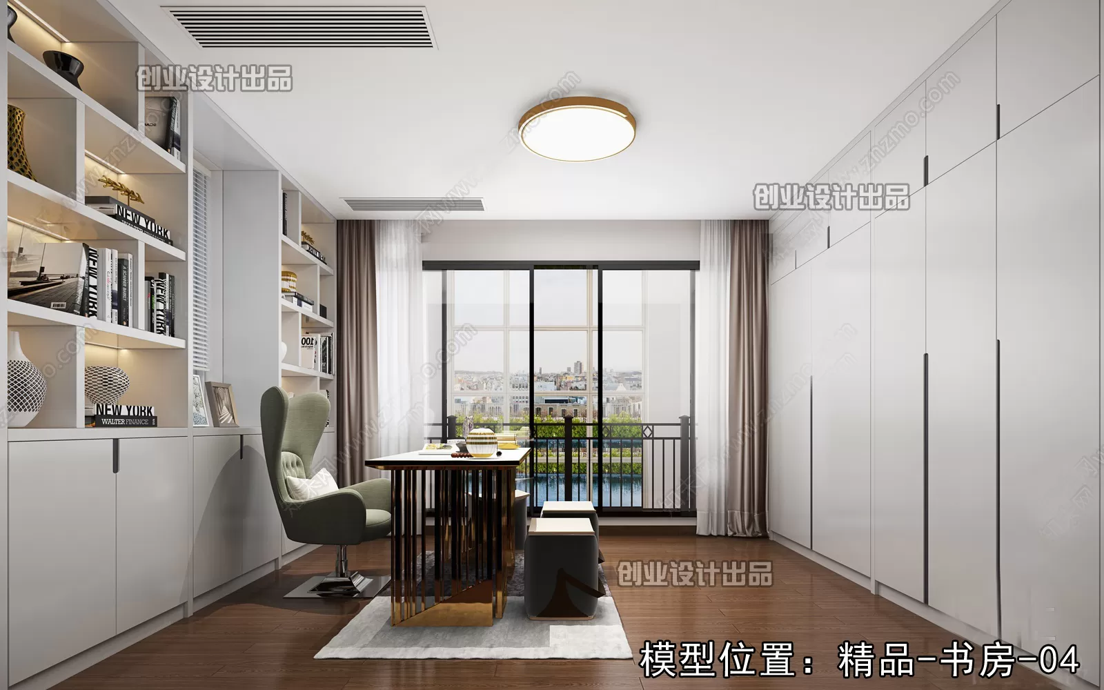 Office – Modern Design – 3D66 – 3D Scenes – 027