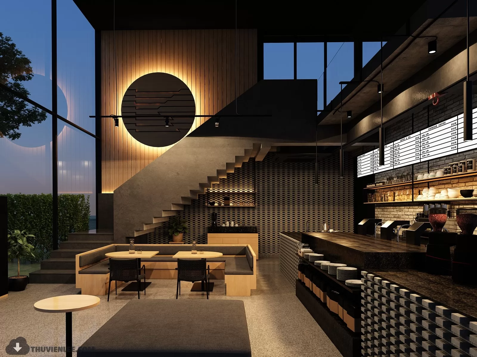PRO 3D SCENE – COFFEE SHOP 3D BLOCK – 018