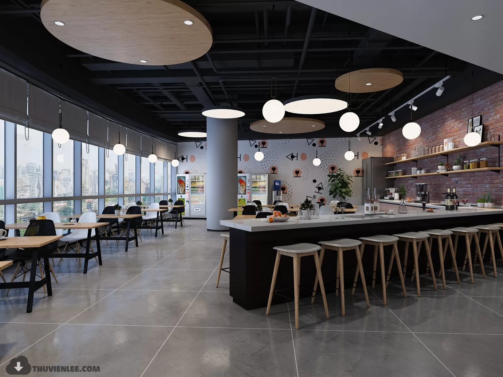 PRO 3D SCENE – COFFEE SHOP 3D BLOCK – 021