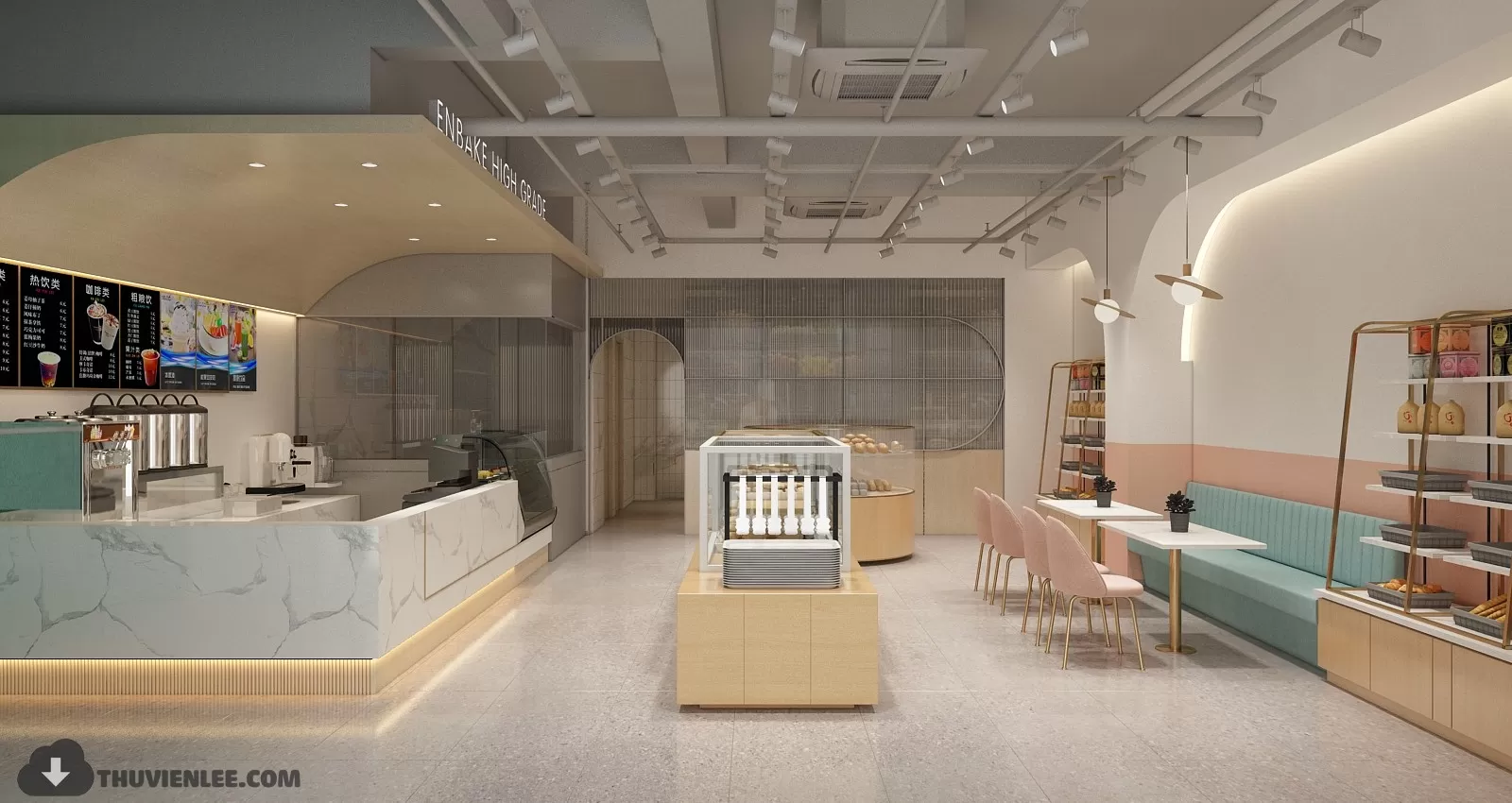 PRO 3D SCENE – COFFEE SHOP 3D BLOCK – 033