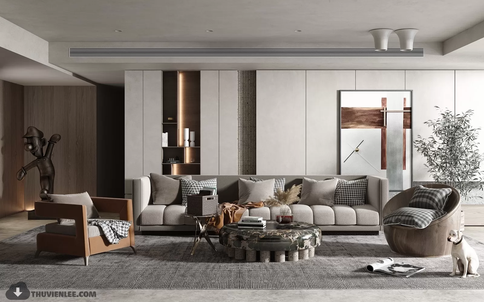 PRO 3D SCENE – LIVING ROOM 3D BLOCK – 018