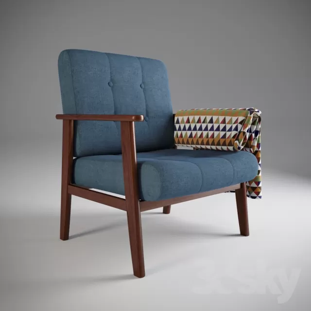 3DSKYFREE – FURNITURE - ARMCHAIR 3DS MAX MODELS