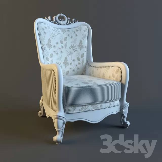 3DSKYFREE – FURNITURE - ARMCHAIR 3DS MAX MODELS