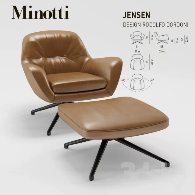 FURNITURE - ARMCHAIR 3D MODELS