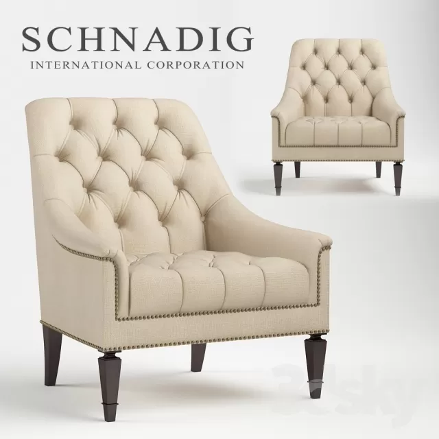 3DSKYFREE – FURNITURE - ARMCHAIR 3DS MAX MODELS