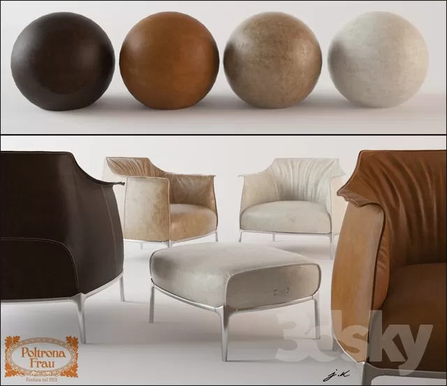 3DSKYFREE – FURNITURE - ARMCHAIR 3DS MAX MODELS