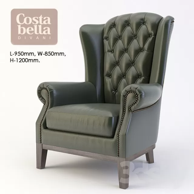 3DSKYFREE – FURNITURE - ARMCHAIR 3DS MAX MODELS