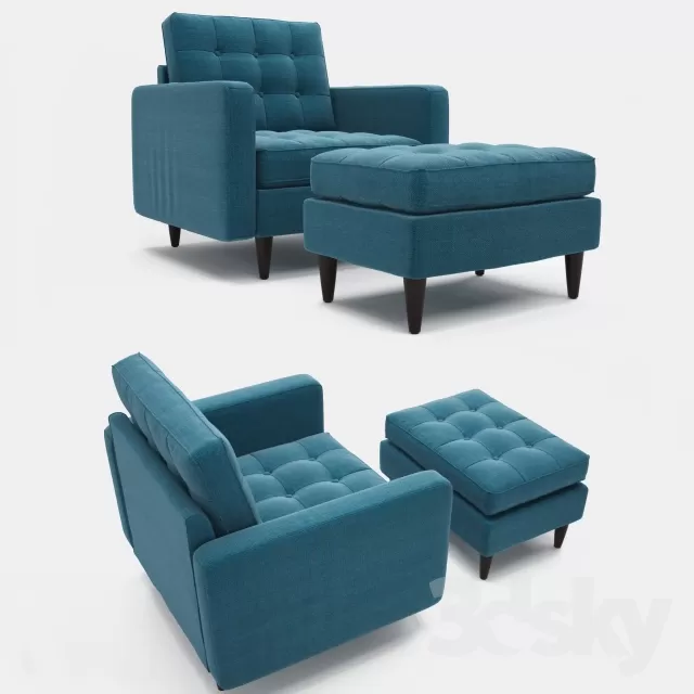 3DSKYFREE – FURNITURE - ARMCHAIR 3DS MAX MODELS