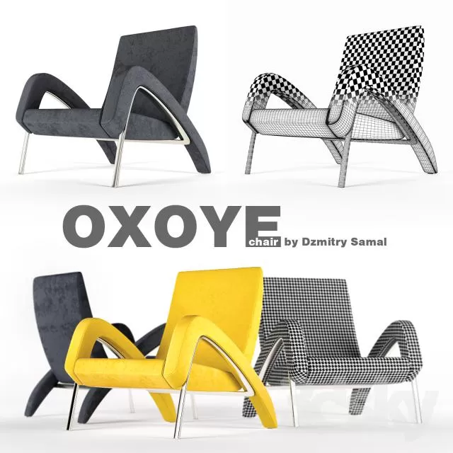 3DSKYFREE – FURNITURE - ARMCHAIR 3DS MAX MODELS