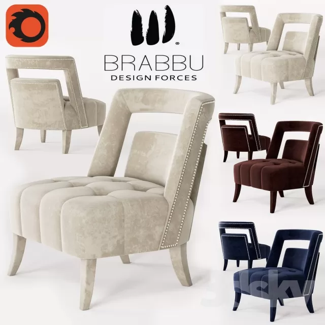3DSKYFREE – FURNITURE - ARMCHAIR 3DS MAX MODELS