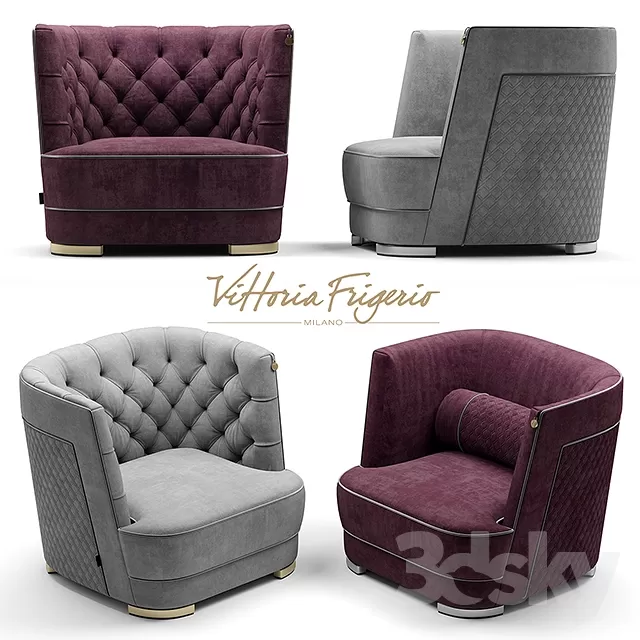 3DSKYFREE – FURNITURE - ARMCHAIR 3DS MAX MODELS