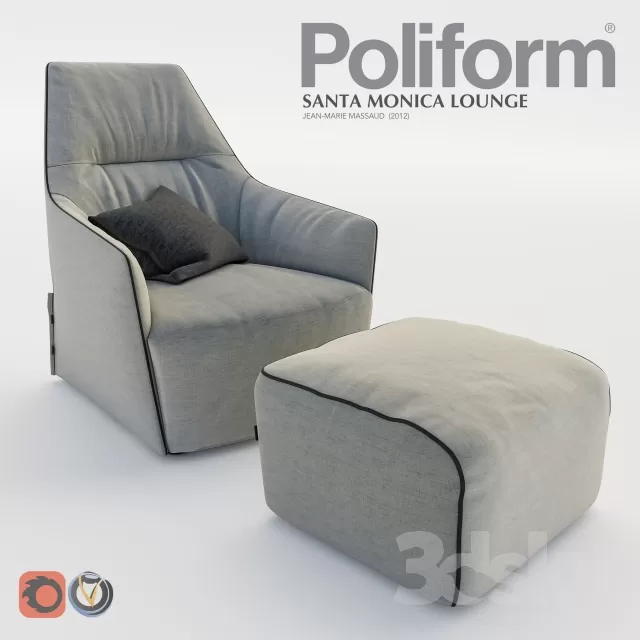 3DSKYFREE – FURNITURE - ARMCHAIR 3DS MAX MODELS