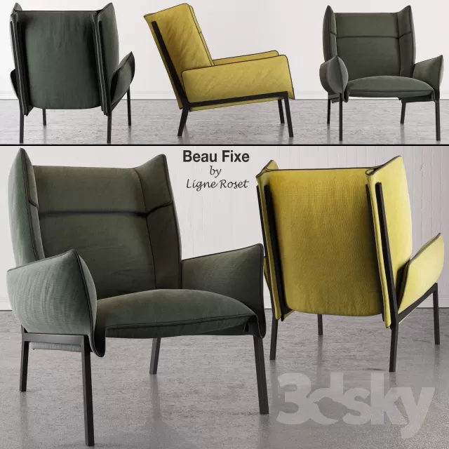 3DSKYFREE – FURNITURE - ARMCHAIR 3DS MAX MODELS