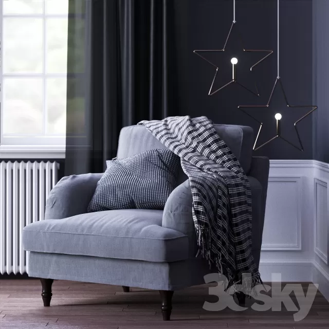 3DSKYFREE – FURNITURE - ARMCHAIR 3DS MAX MODELS