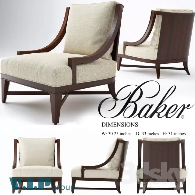 3DSKYFREE – FURNITURE - ARMCHAIR 3DS MAX MODELS