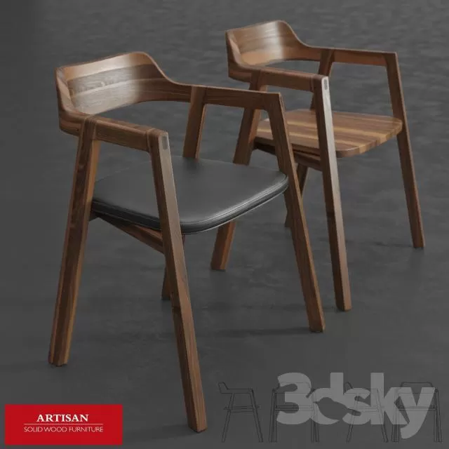 3DSKYFREE – FURNITURE - ARMCHAIR 3DS MAX MODELS