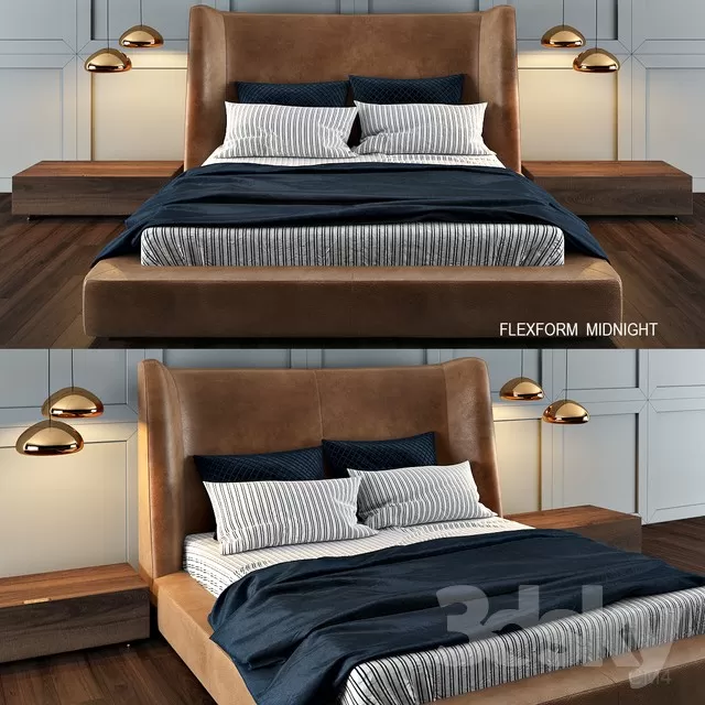 3DSKYFREE – FURNITURE - BED 3DS MAX MODELS