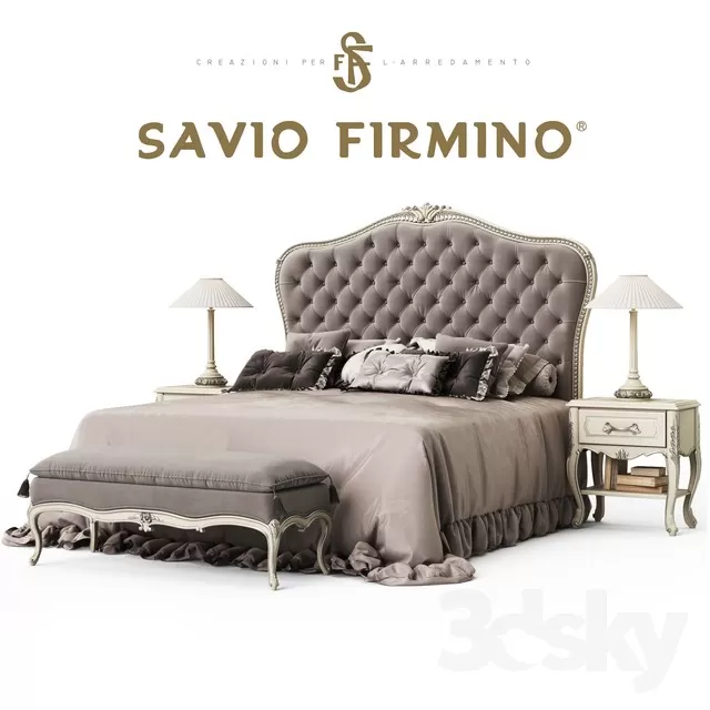 3DSKYFREE – FURNITURE - BED 3DS MAX MODELS