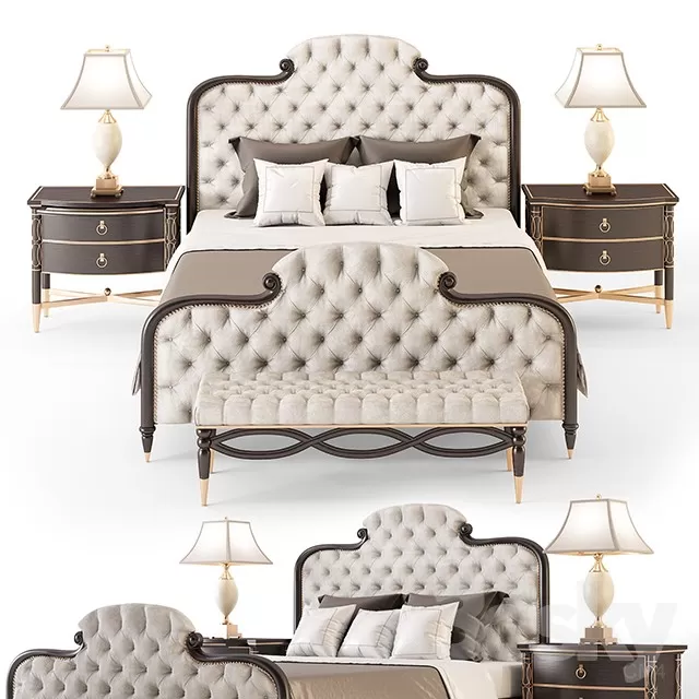 3DSKYFREE – FURNITURE - BED 3DS MAX MODELS