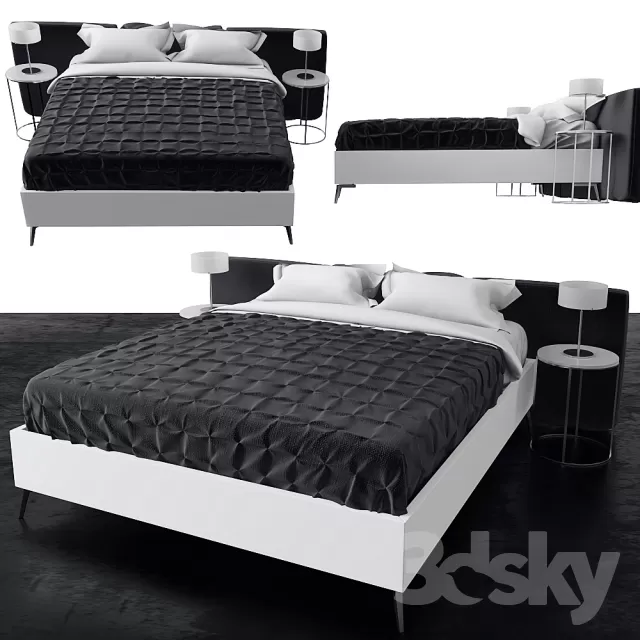 3DSKYFREE – FURNITURE - BED 3DS MAX MODELS