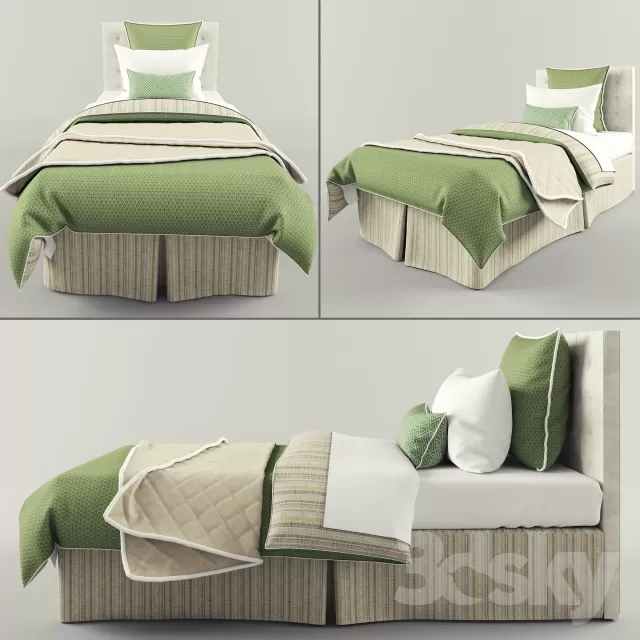 3DSKYFREE – FURNITURE - BED 3DS MAX MODELS
