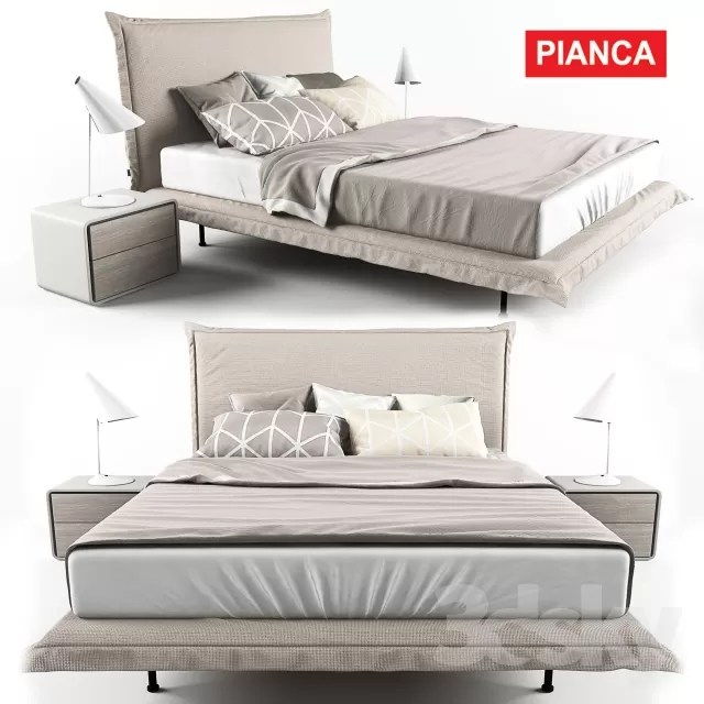 3DSKYFREE – FURNITURE - BED 3DS MAX MODELS