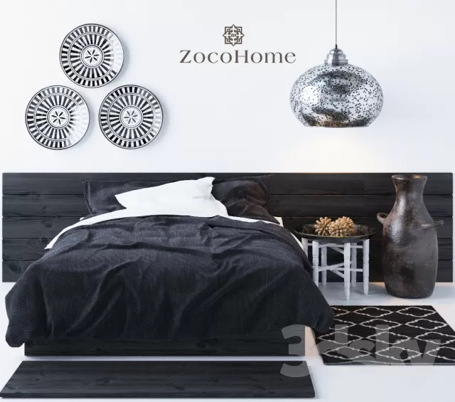 3DSKYFREE – FURNITURE - BED 3DS MAX MODELS