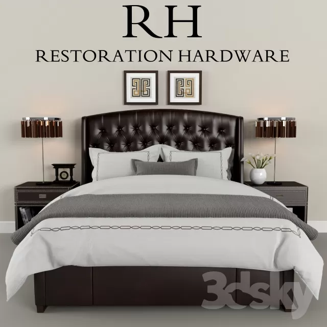 3DSKYFREE – FURNITURE - BED 3DS MAX MODELS