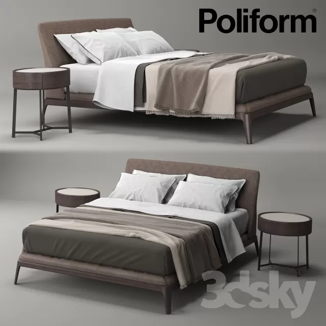 3DSKYFREE – FURNITURE - BED 3DS MAX MODELS