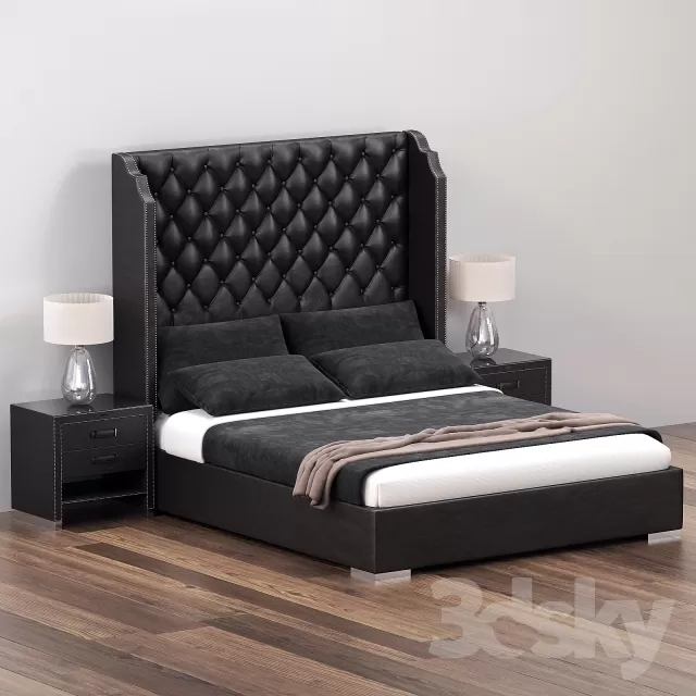 3DSKYFREE – FURNITURE - BED 3DS MAX MODELS