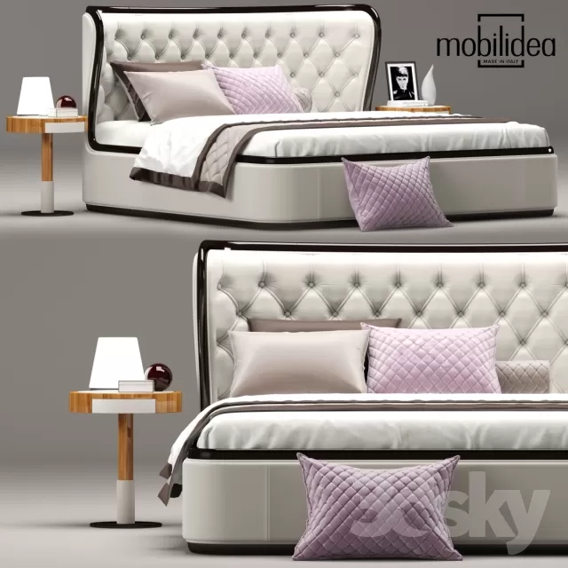 3DSKYFREE – FURNITURE - BED 3DS MAX MODELS