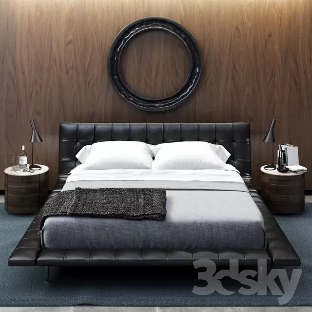 3DSKYFREE – FURNITURE - BED 3DS MAX MODELS