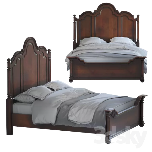 3DSKYFREE – FURNITURE - BED 3DS MAX MODELS