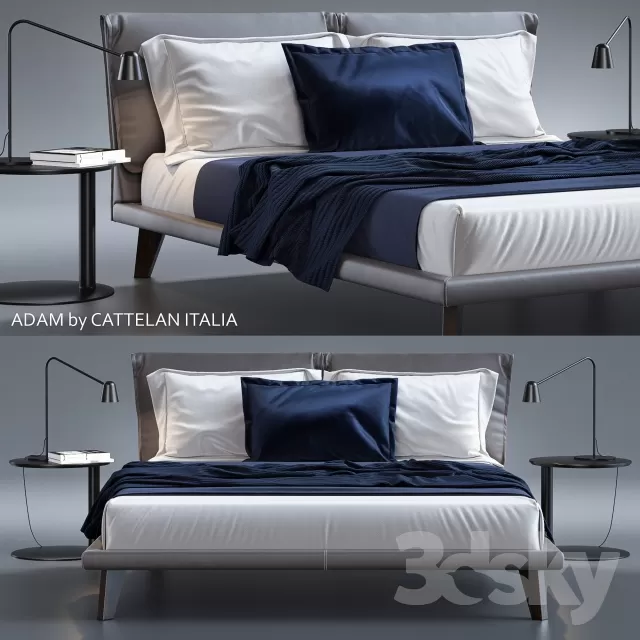 3DSKYFREE – FURNITURE - BED 3DS MAX MODELS