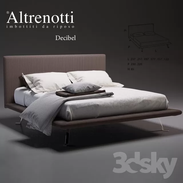3DSKYFREE – FURNITURE - BED 3DS MAX MODELS