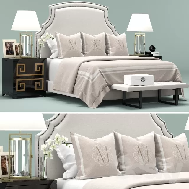 3DSKYFREE – FURNITURE - BED 3DS MAX MODELS