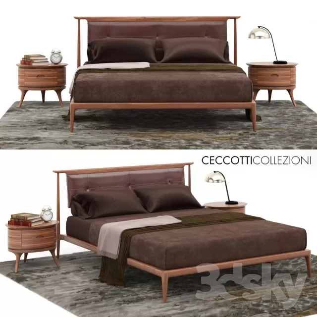 3DSKYFREE – FURNITURE - BED 3DS MAX MODELS