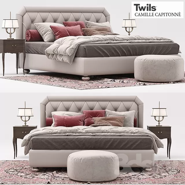 3DSKYFREE – FURNITURE - BED 3DS MAX MODELS