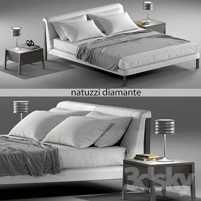 3DSKYFREE – FURNITURE - BED 3DS MAX MODELS