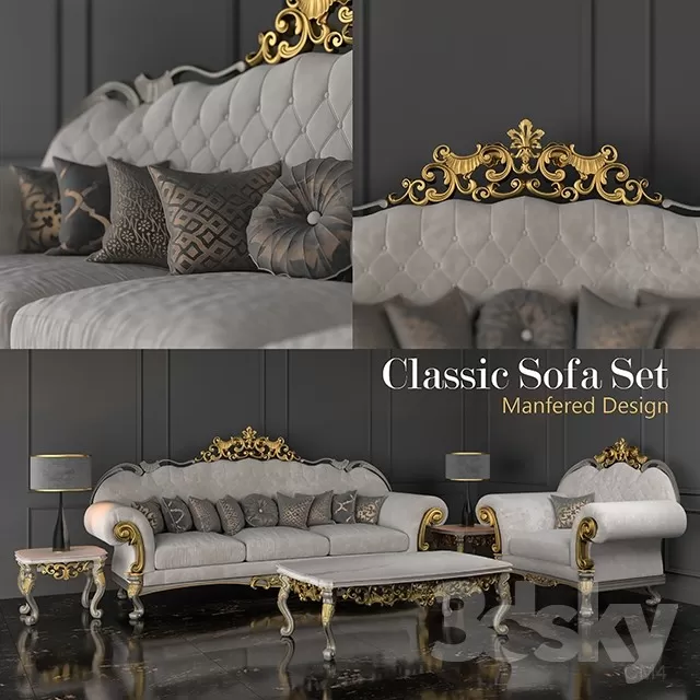 3DSKYFREE – FURNITURE - BED 3DS MAX MODELS
