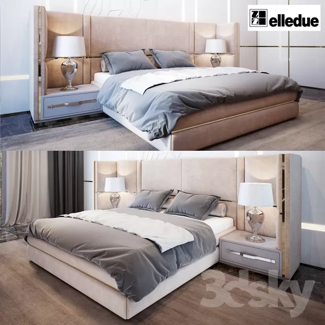 3DSKYFREE – FURNITURE - BED 3DS MAX MODELS