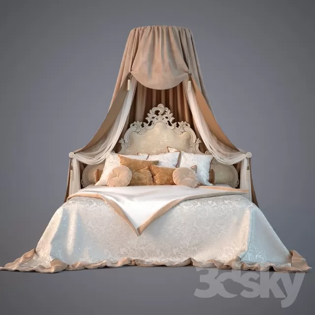 3DSKYFREE – FURNITURE - BED 3DS MAX MODELS